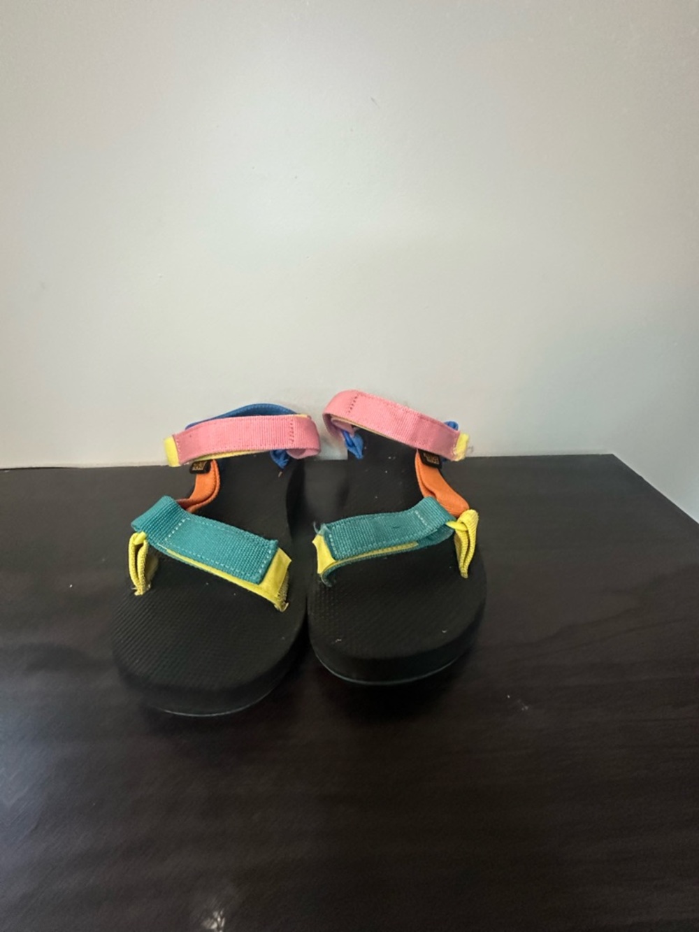 Teva Kids Multicolor Strap Sandals in Pink, Green, Yellow, Orange and Blue